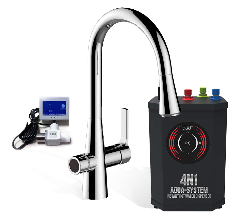 4N1 Aqua System - Instant Hot & Cold Kitchen Faucet – AquaNuTech