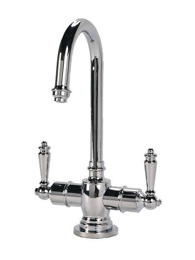 Traditional C-Spout Hot/Cold Water Filtration Faucet. Chrome