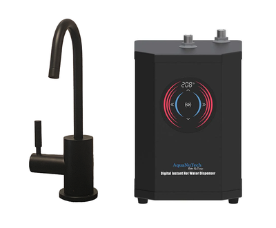 Instant Hot Water Combo - Contemporary C-Spout Hot Water Faucet and Digital Instant Hot Water Dispenser