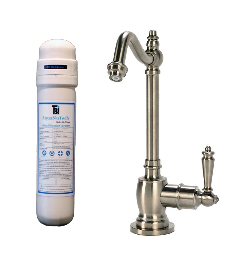 Filtration System Combo - Traditional Hook Spout Cold Water Faucet wit ...