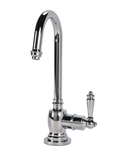 Traditional C-Spout Cold Water Filtration Faucet. Chrome
